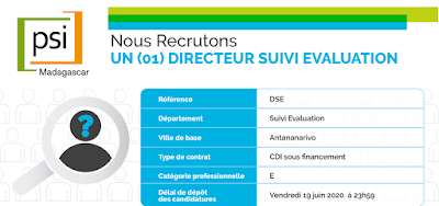 Directeur suivi évaluation 