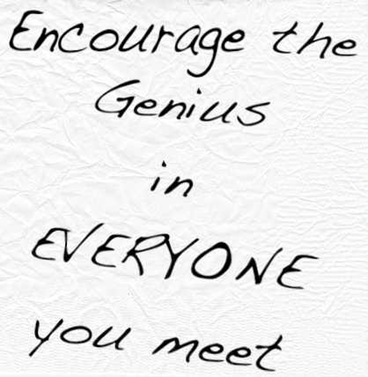 encourage the genius