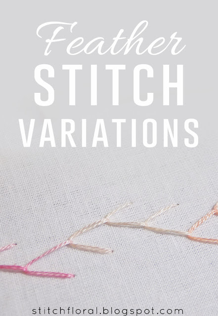 Feather stitch variations