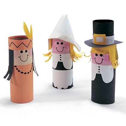 Craft Ideas Leaves on First Thanksgiving Fun   Little Pilgrim And Native American People