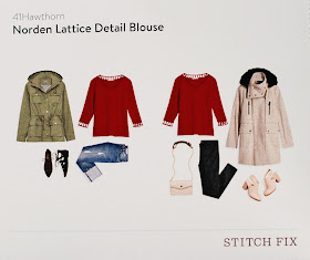 Stitch Fix 41 Hawthorn Norden Lattice Detail Blouse style card