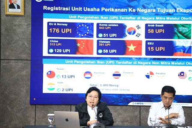 Sepanjang 2024, Produk Perikanan Indonesia Berhasil Diterima 140 Negara  