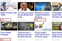 Cara menampilkan Iklan di sela sela Matched Content Adsense