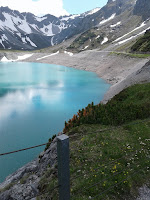 piękne jezioro alpejskie Lünersee