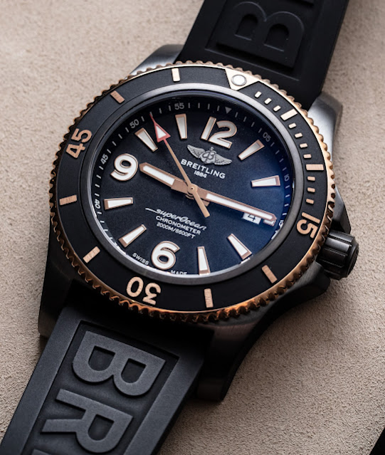 Revise el Breitling Superocean Automatic 46 Black réplica de reloj a bajo precio