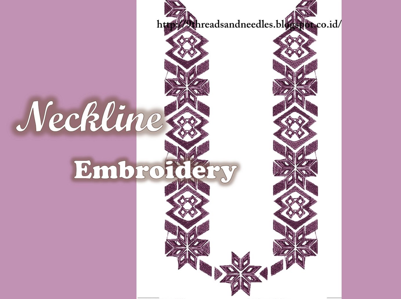 Neckline Embroidery Berjuta Cara