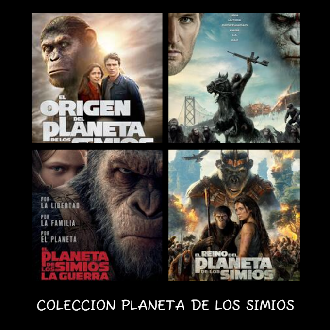 Coleccion el planeta de los simios (2011-2024) latino+ opcion descarga