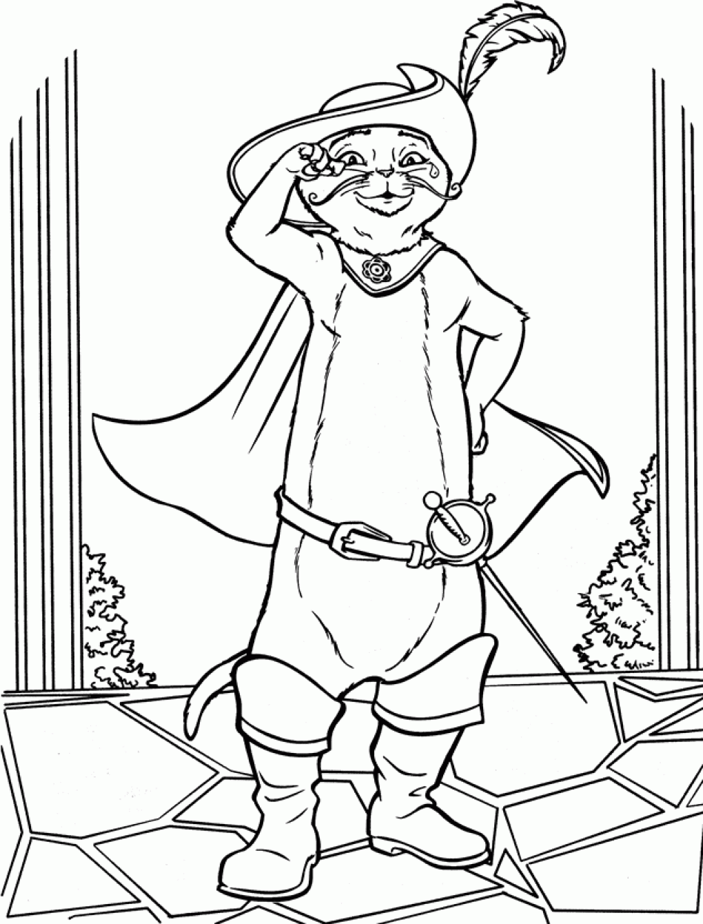 Download Cartoons Coloring Pages: Shrek Coloring Pages