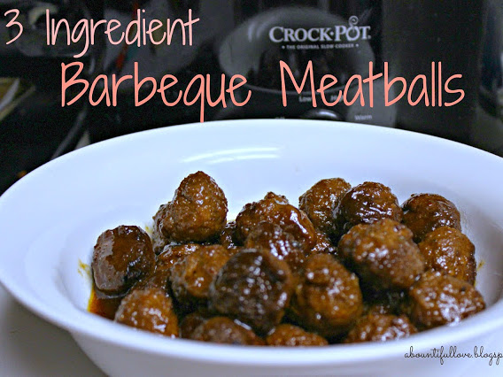 3 Ingredient Barbecue Meatballs