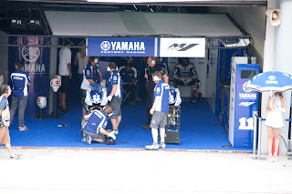 Factory Yamaha pit