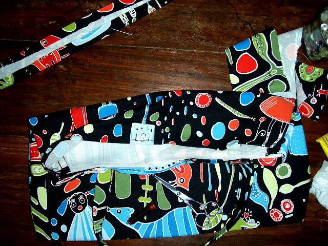 ikea fabric handsewed bag body