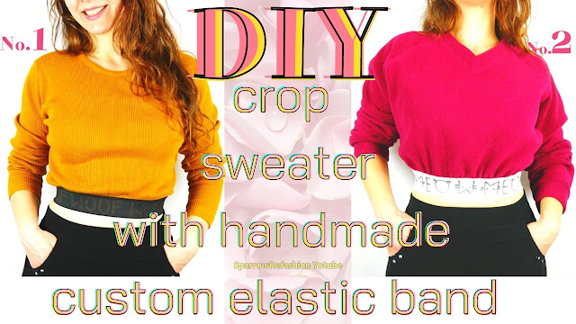 HOW TO DIY CROP SWEATERS | sweter crop diy 
