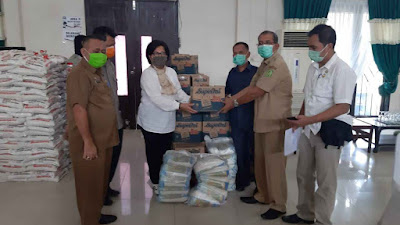 KPN Pemko Medan Salurkan 1 Ton Beras dan 100 Kotak Mie Instan