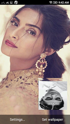 Sonam Kapoor 3D live Wallpaper For Android Mobile Phone