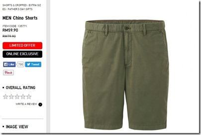 UNIQLO MEN Chino Shorts