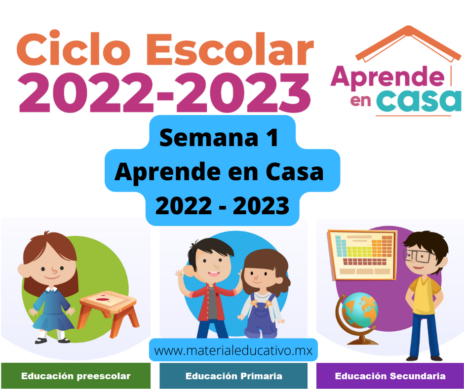 📖 Semana 1 - Aprende en Casa SEP - Aprendizajes Esperados - Preescolar - Primaria - Secundaria ✔️