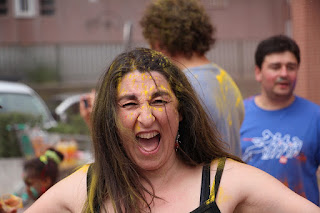 Fiestas hindú de colores en el Día de Rontegi