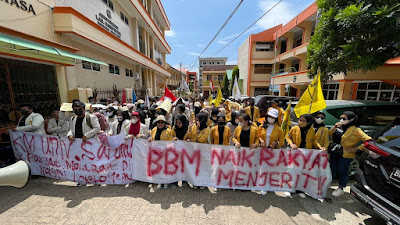 Ratusan Mahasiswa Di Lampung Melakukan Aksi Unjuk Rasa, Berikut Ini Tuntutannya