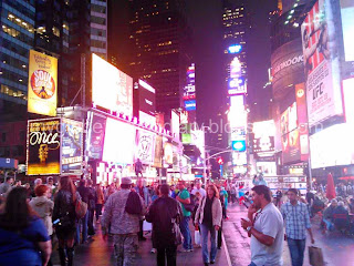 Times Square at midnight