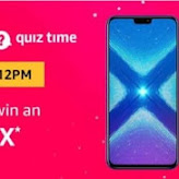 Amazon 31 July 2019 Quiz Answers – Win Free Honor 8X