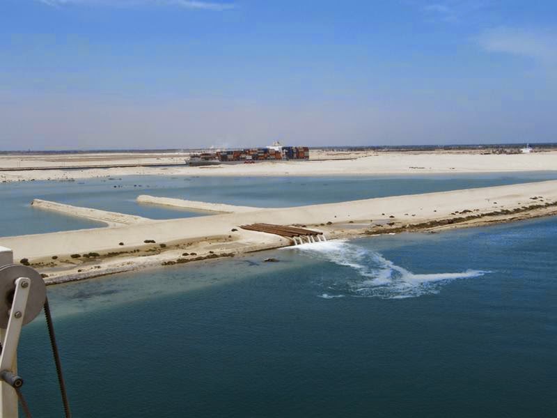 The Suez Canal is an artificial sea-level waterway in Egypt, it is an important international navigation canal Mediterranean Sea and the Red Sea. Its considered to be the first artificial canal to be used in Travel and Trade.