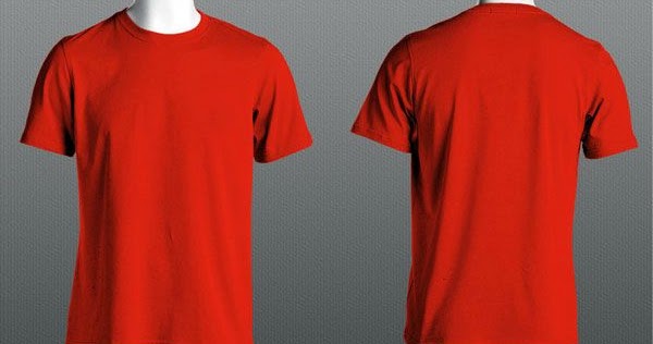 40 Kaos  Polos  Lengan  Panjang  Depan  Belakang  Warna Merah 