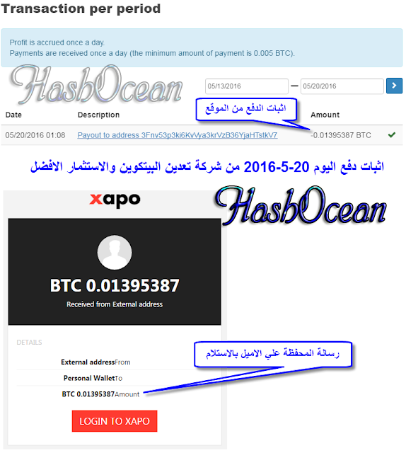 شرح الموقع الافضل hashOcean لتعدين واستثمار البيتكوين