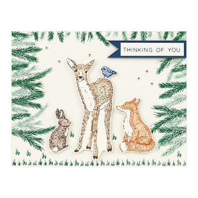 card created with Forest Critters—December Stamp of the Month