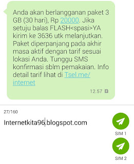 Daftar Paket Murah Telkomsel 3GB 20rb Terbaru