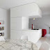 Luxury small apartment design themed Space Odyssey by Romolo