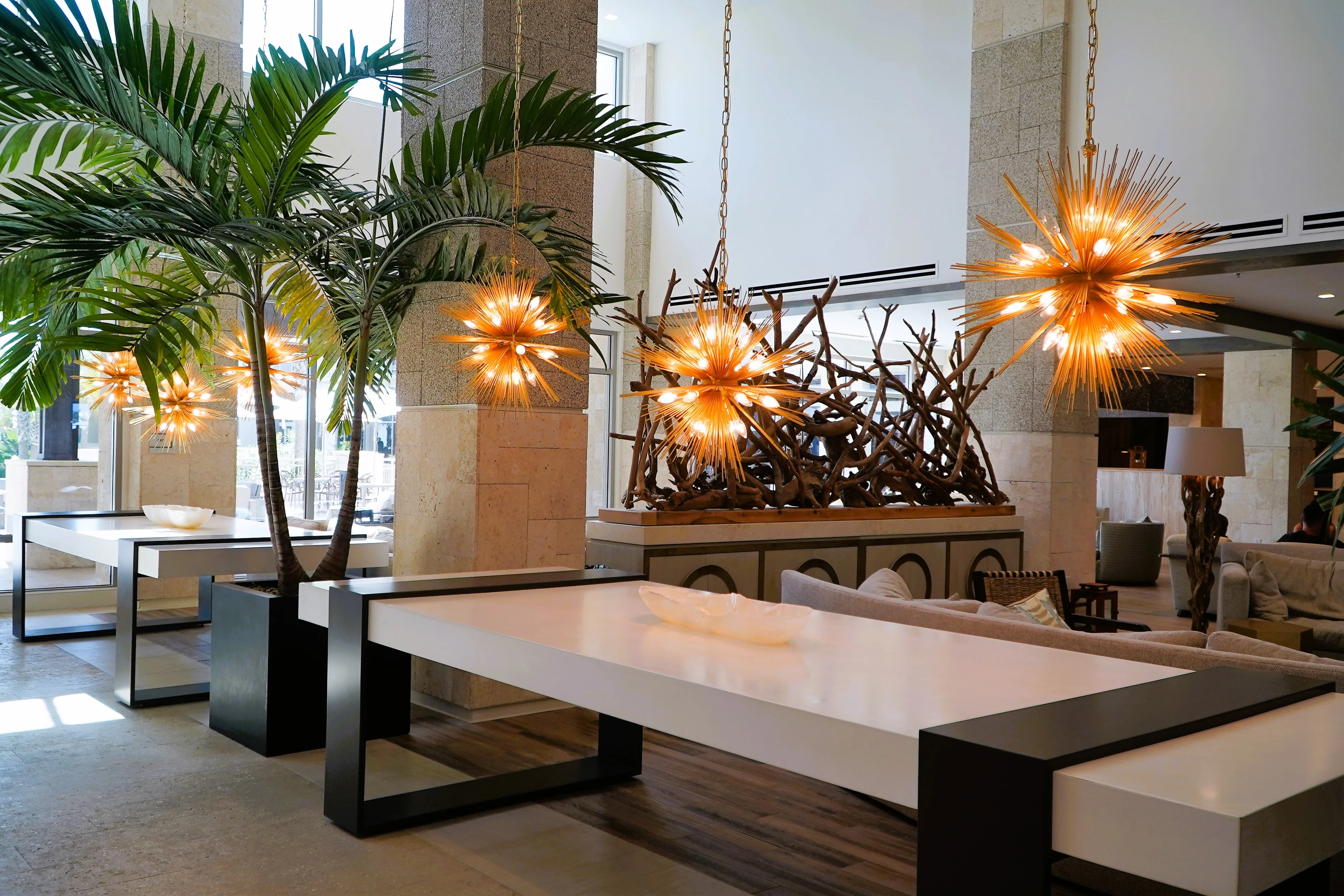 Lobby at Embassy Suites in St. Augustine Florida