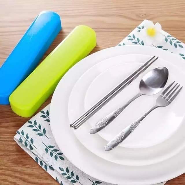 Spoon on plate