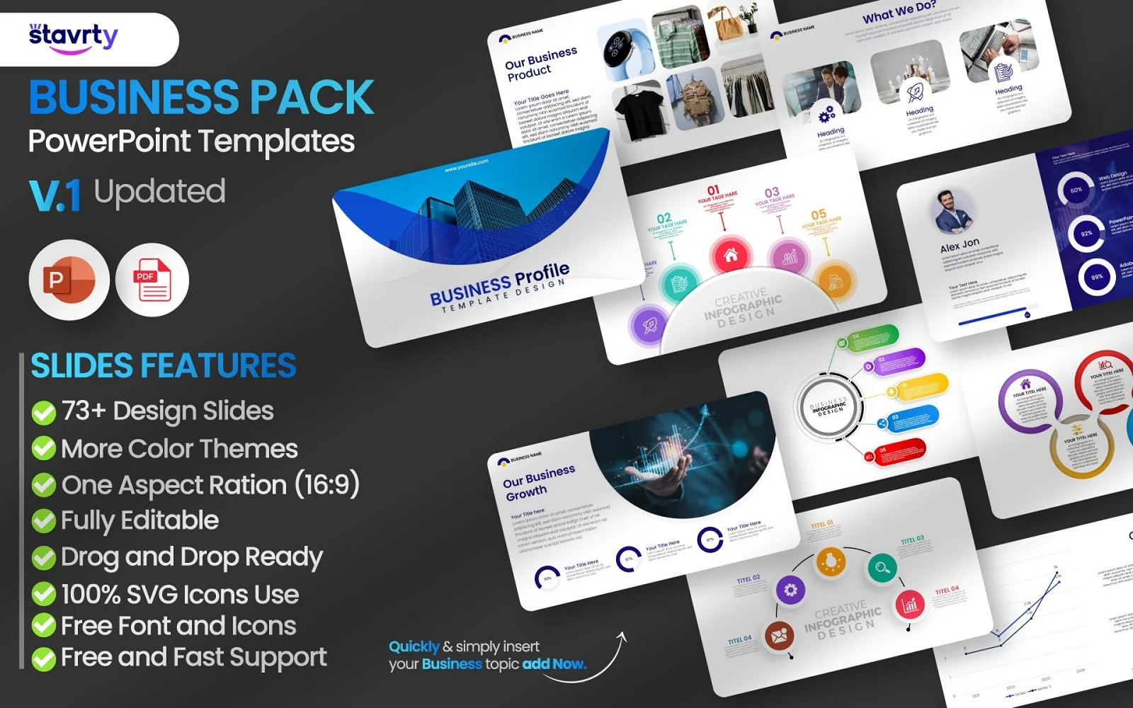 Business Pack PowerPoint Presentation Template V.1 | Stavrty