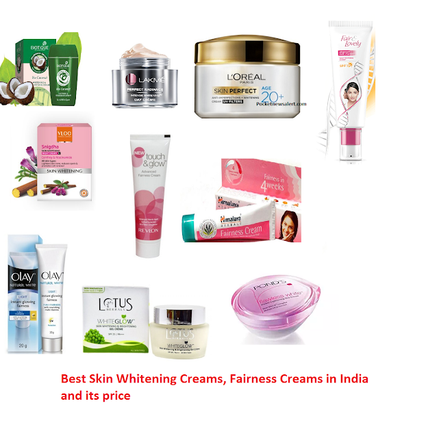 Best Skin Whitening Creams, Fairness Creams in India and its price