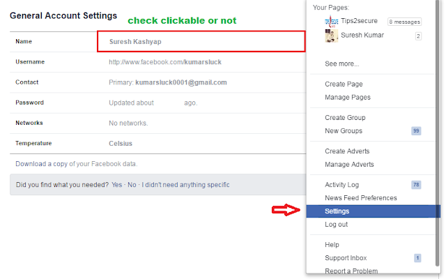 how to change your name on facebook