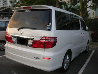 Toyota Alphard Rear View