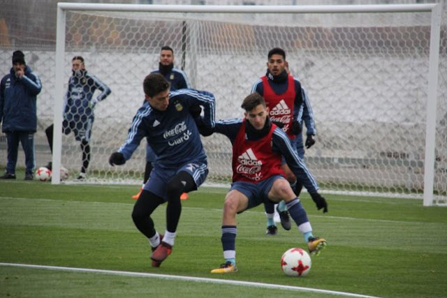 La Selección argentina realizó su primer entrenamiento en Rusia