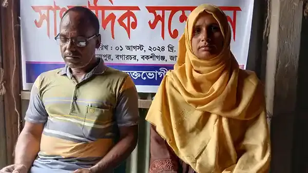 বকশীগঞ্জে নবজাতকের দায় চাপানোর চেষ্টা ভুক্তভোগীর সংবাদ সম্মেলন