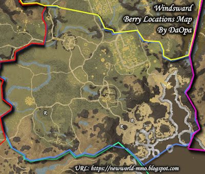 Windsward berry locations map