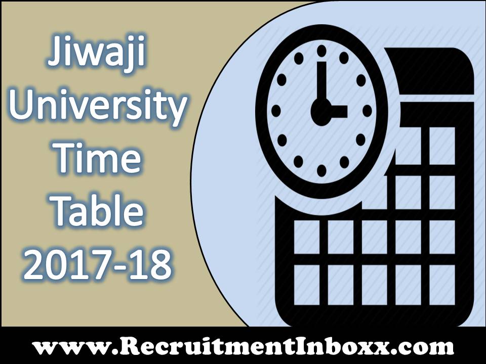 Jiwaji University Time Table