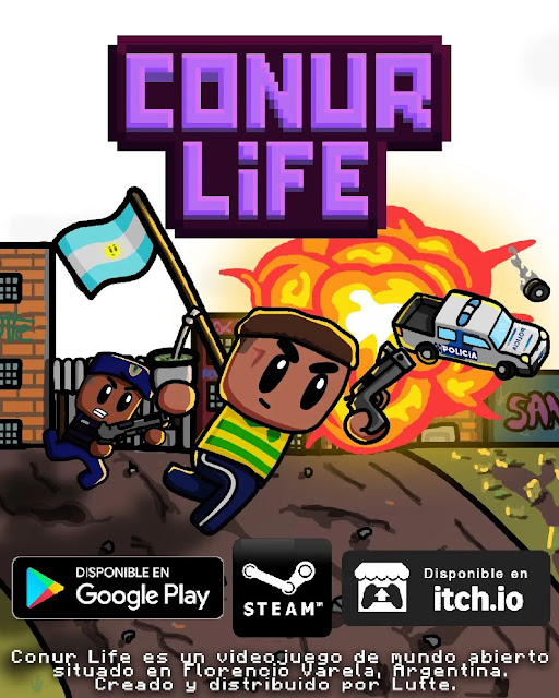 El juego argentino Conur Life anuncia su lanzamiento en Steam.