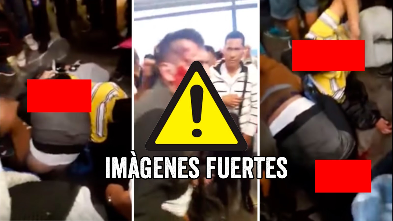 Usuarios del Metro se percatan que sujetos robaban celular a pasajero y dan brutal golpiza a ladrones (VIDEO).