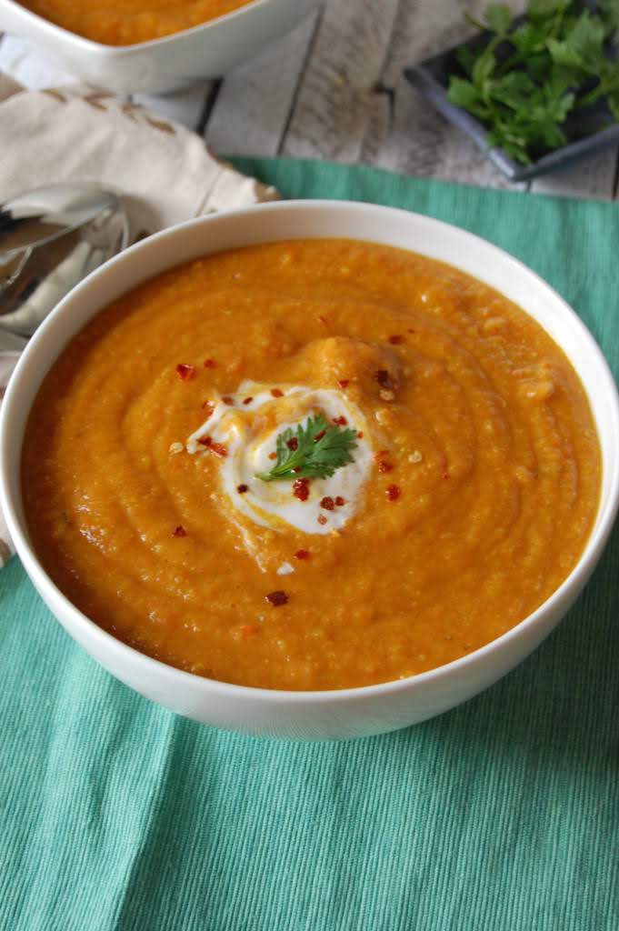 Moroccan Carrot Red Lentil Soup | A Cedar Spoon