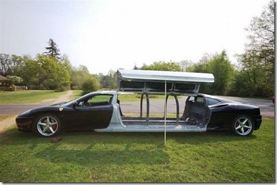 Transformação de um carro de luxo em uma limusine 7