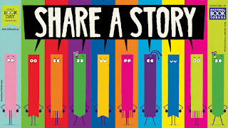 Bookmarks asking you to Share a Story for just 10 minutes a day!