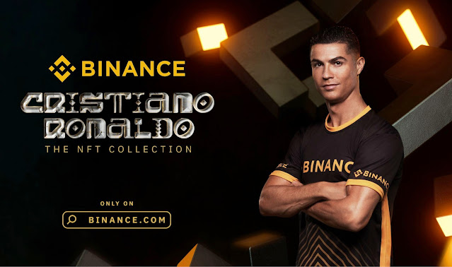Soccer Football Superstar Manchester United Cristiano Ronaldo First NFT Collection with Binance