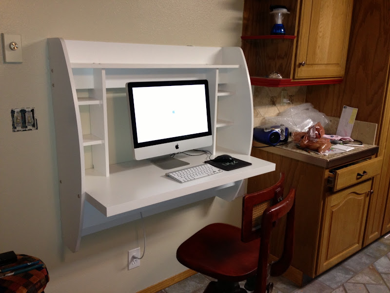 Floating Desk with Storage