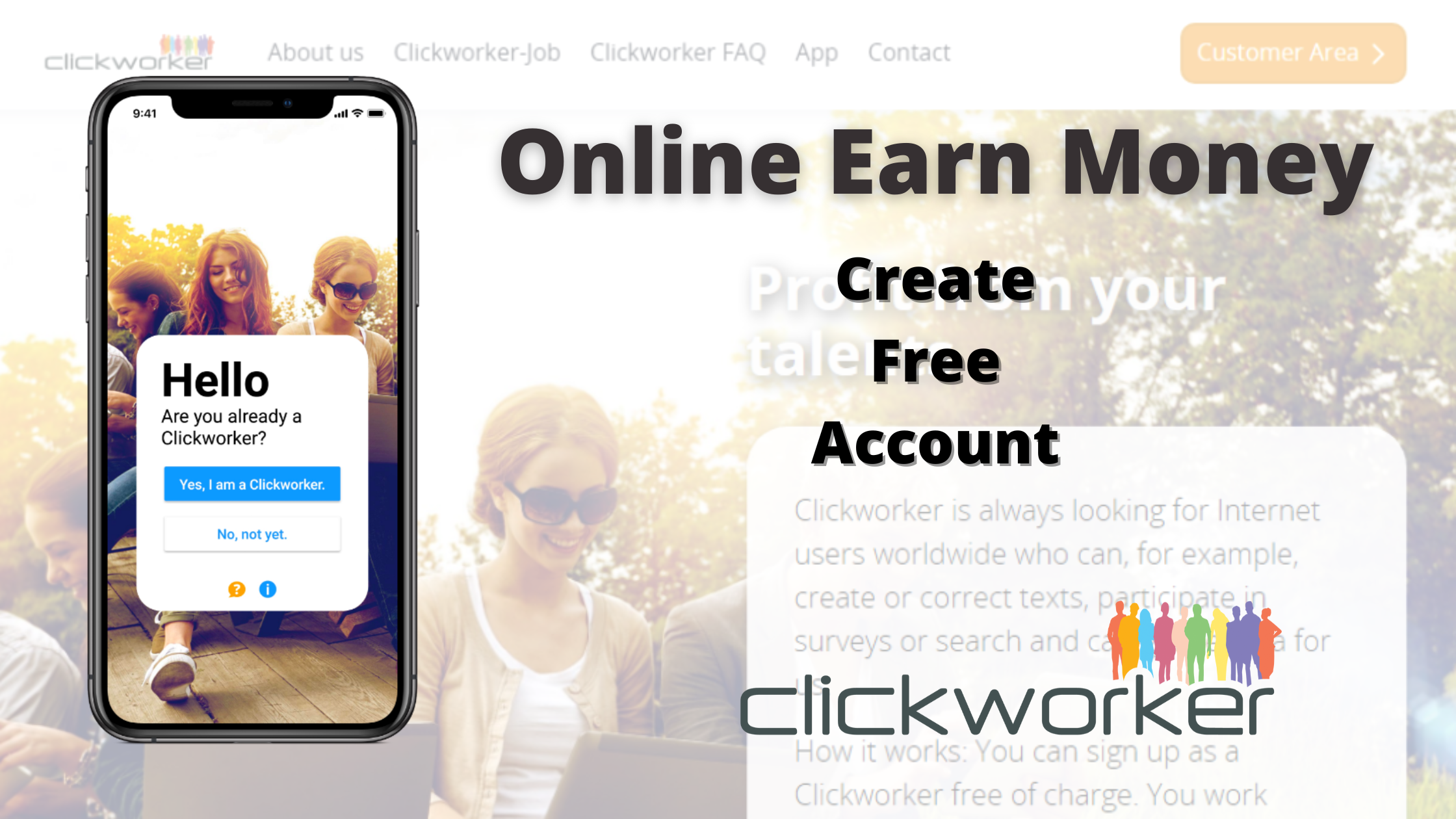Online Earn Money with ClickWorker
