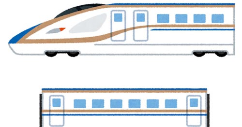 新幹線のイラスト E7系 W7系 かわいいフリー素材集 いらすとや