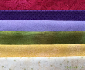Bonnie Hunter's 2016 Mystery Quilt colours ' En Provence'